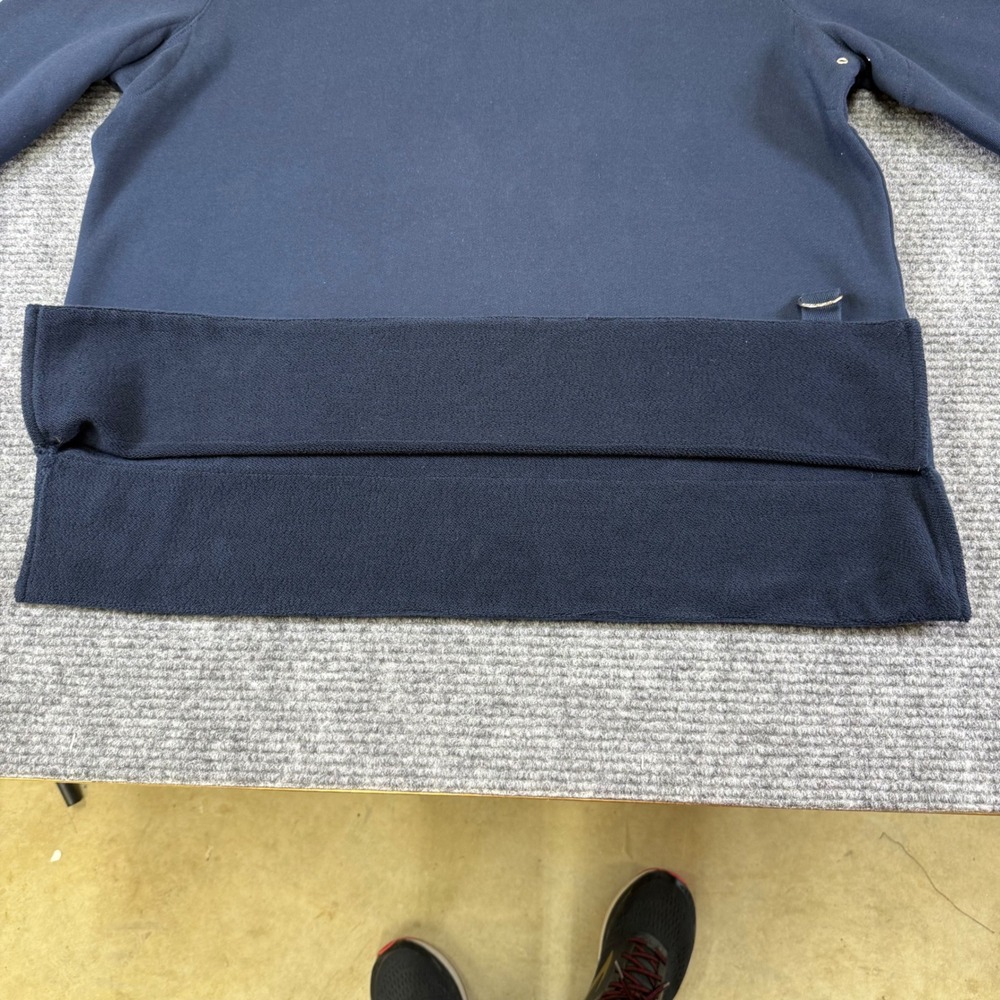 Lauren Jeans Co Ralph Lauren Quarter Zip Pullover Sweatshirt Navy Blue XL Cotton - Picture 7 of 16